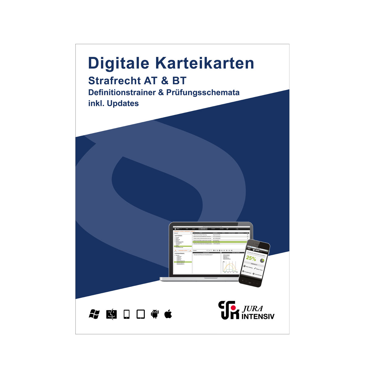 Definitionstrainer und Prüfungsschemata Strafrecht 2.0 inkl. Updates - Digitale Karteikarten