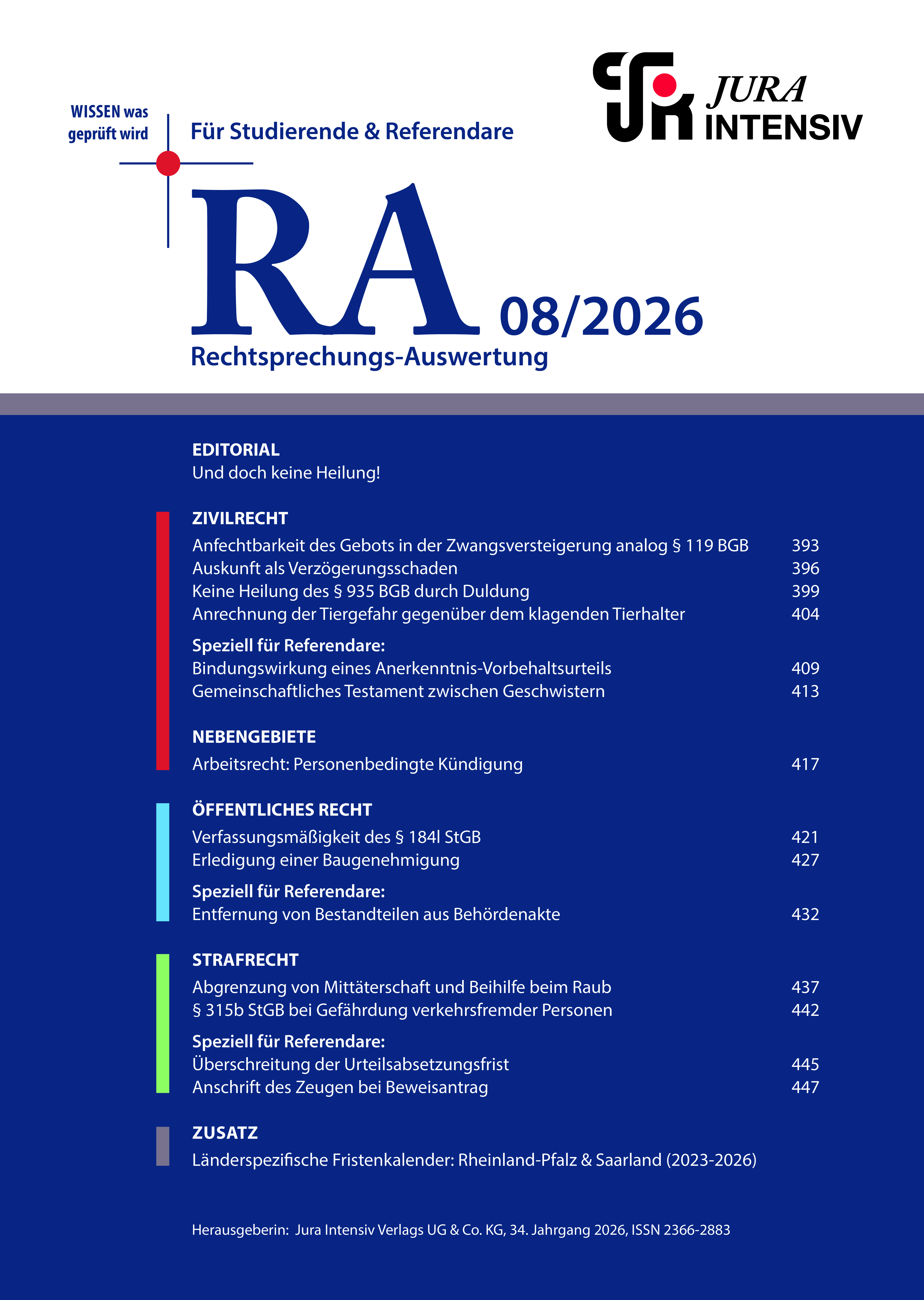 RA Printausgabe 08/2026
