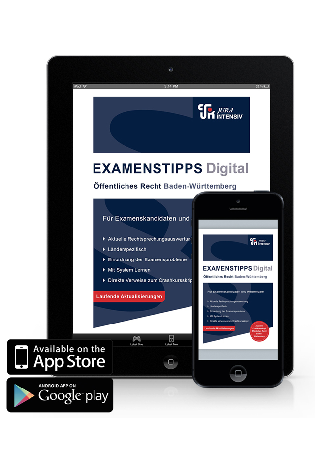 Examenstipps Digital Öffentliches Recht - Baden-Württemberg