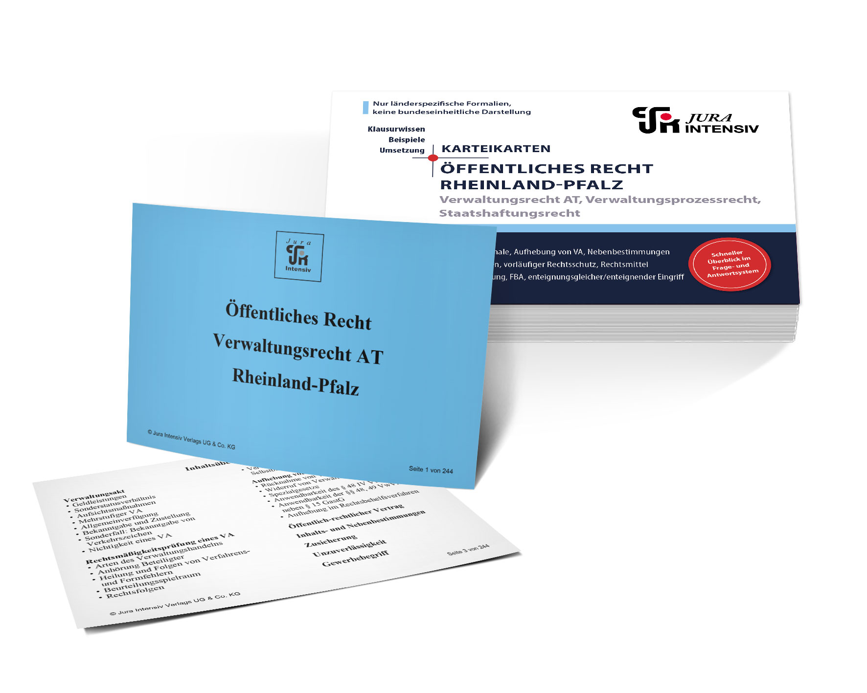 Karteikarten Öffentliches Recht, VerwR-AT/VerwProzessR/StaatshaftungsR
