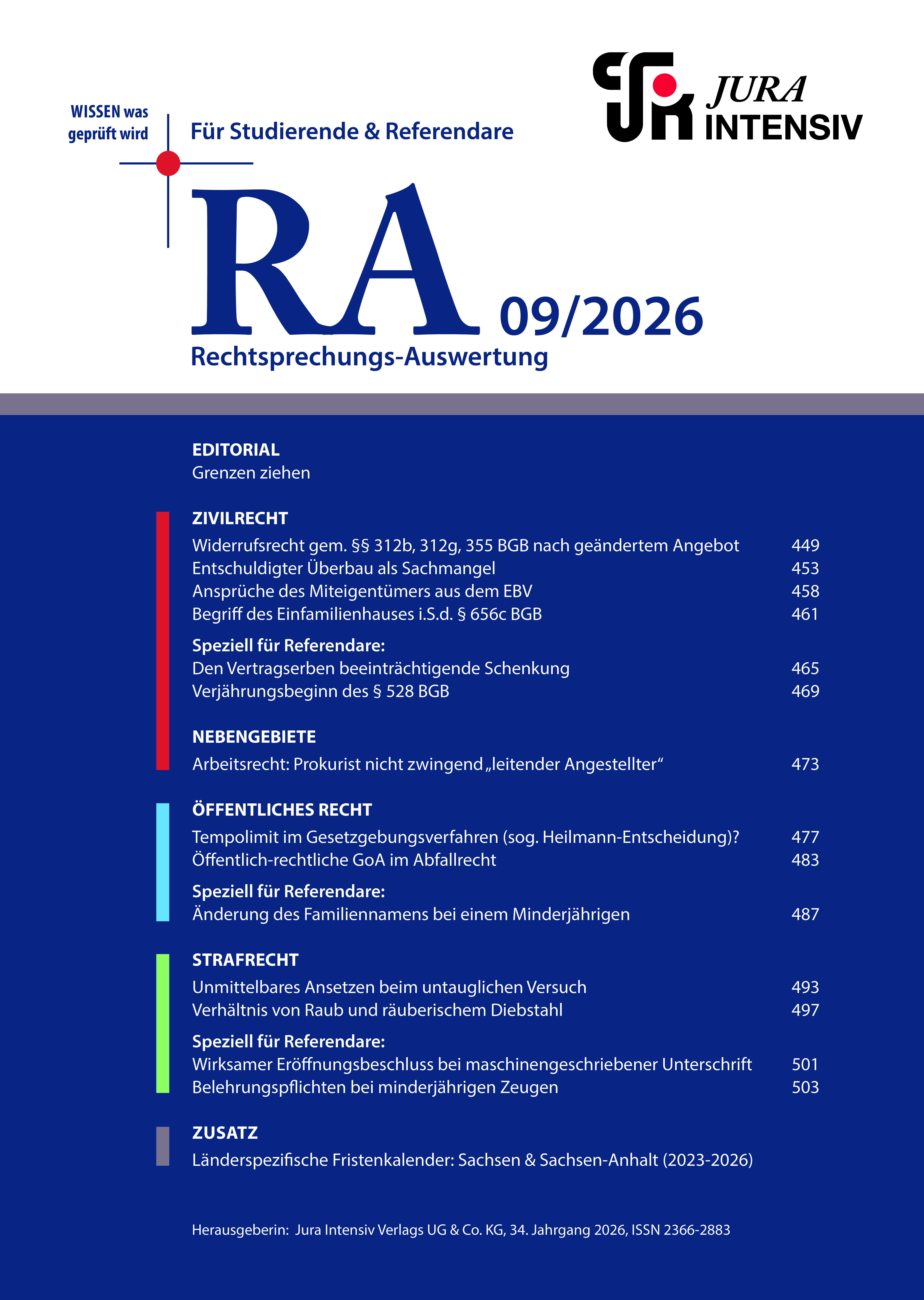 RA Printausgabe 09/2026