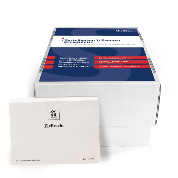 Karteikarten 1. Examen Zivilrecht - Materielles Recht, 7. Auflage