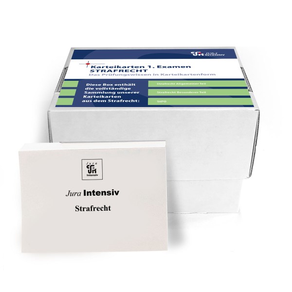 Karteikarten 1. Examen Strafrecht - Materielles Recht, 7. Auflage