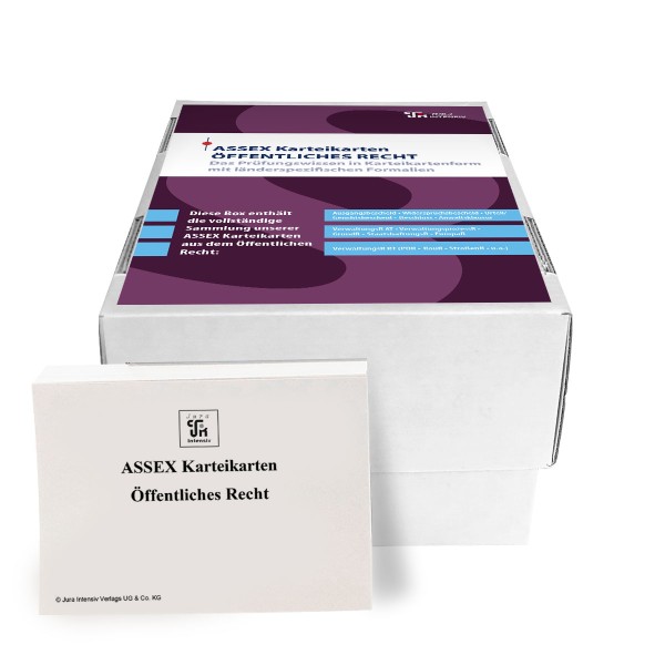 ASSEX Karteikarten Öffentliches Recht - Rheinland-Pfalz, 6. Auflage